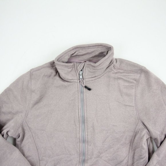 Crivit Mens Full Zip Jacket Gray Heather Warm Training Mock Neck Size Small - Picture 3 of 9